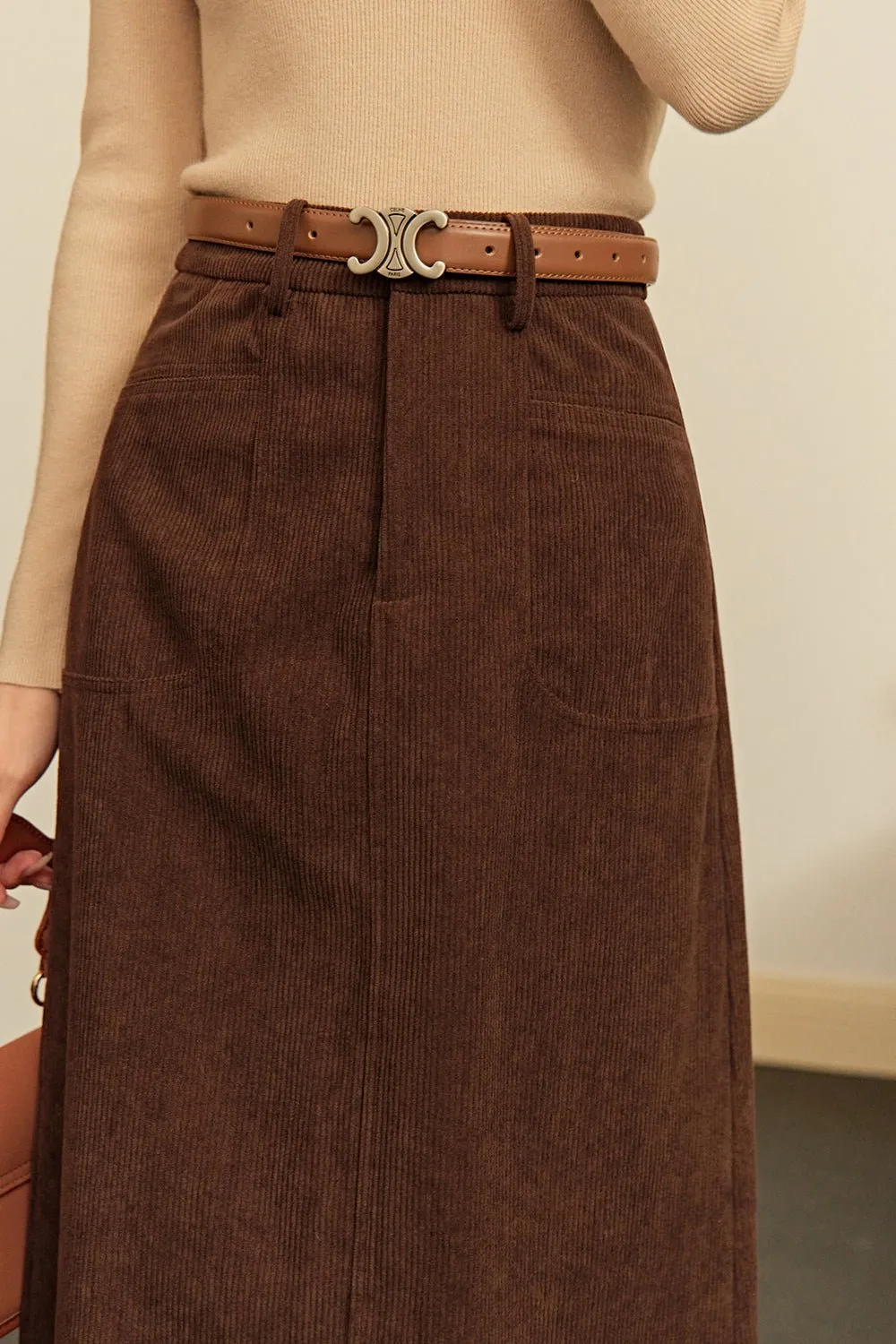 A Line Maxi Skirt for Women