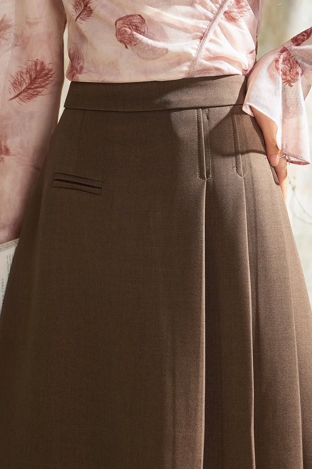 A Line Maxi Skirt for Women