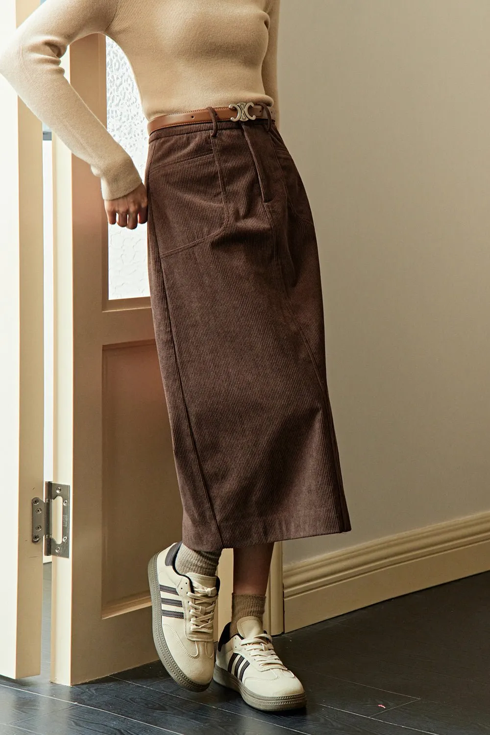 A Line Maxi Skirt for Women