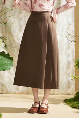 A Line Maxi Skirt for Women