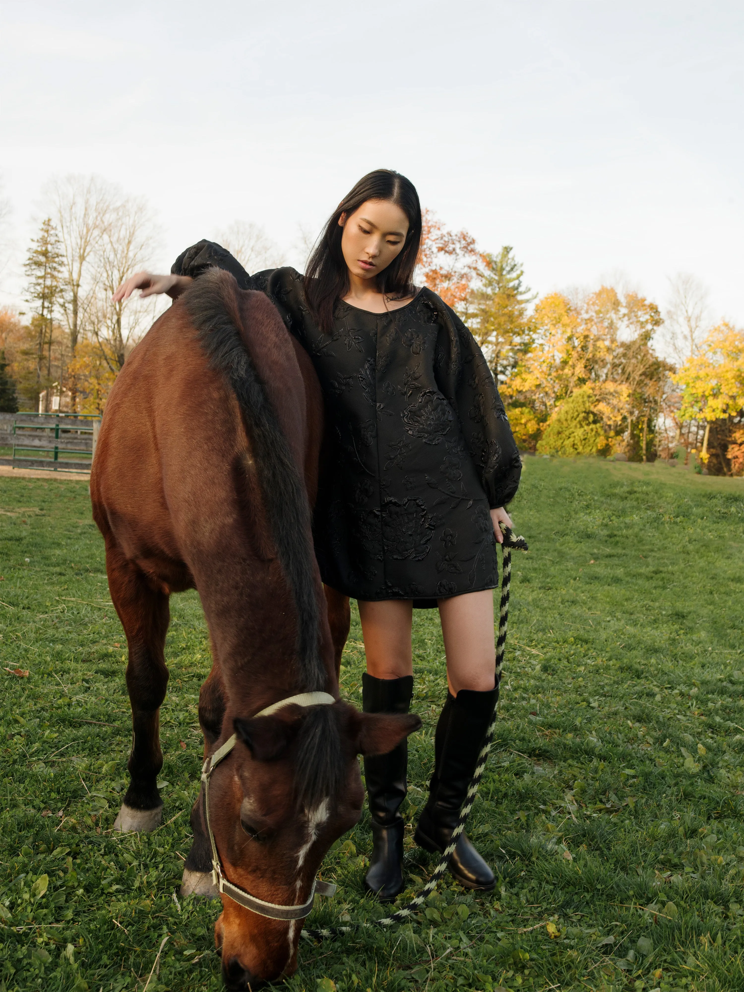 All Black Good Luck Dress