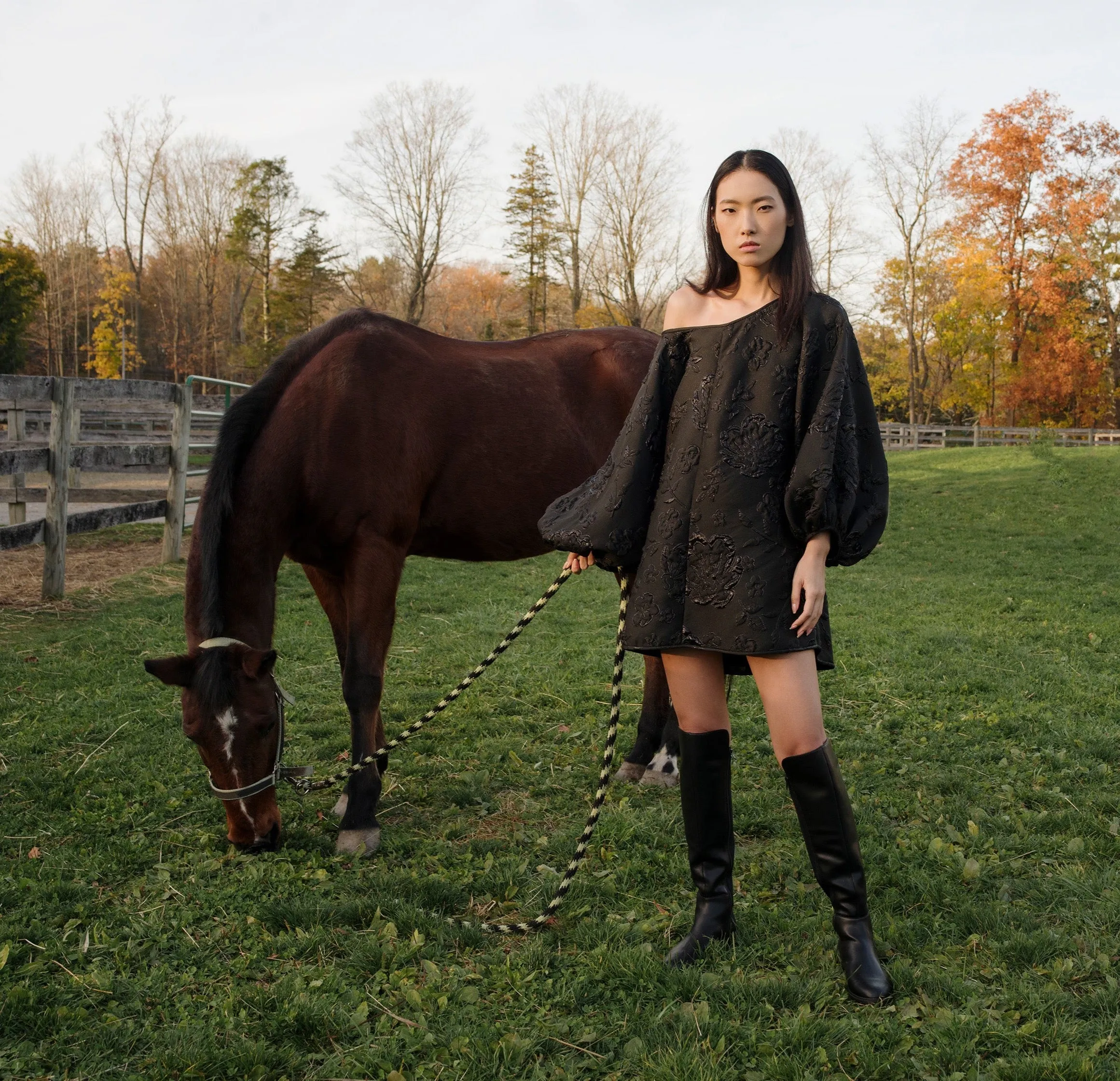 All Black Good Luck Dress