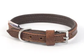 Ancol Heritage Vintage Padded Dog Collar Chestnut