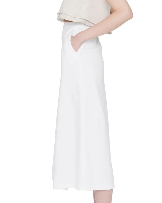 Apiece Apart Karin Slit Skirt in White -FINAL SALE