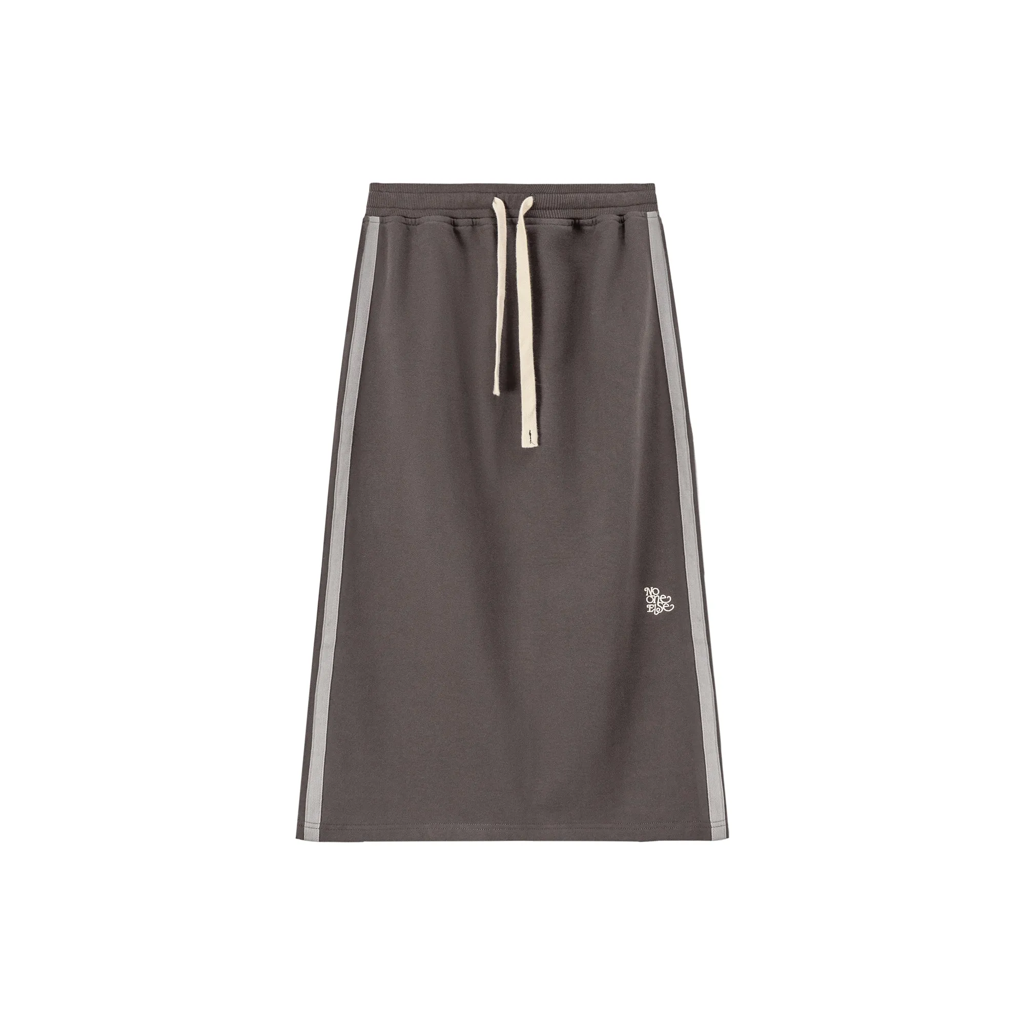 Back Slit A-Line Jersey Skirt