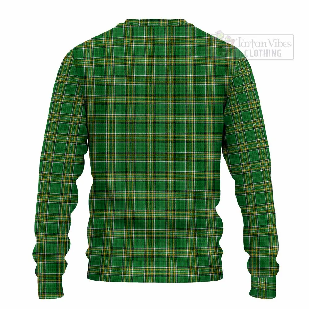 Bell Irish Clan Tartan Knitted Sweater with Coat of Arms