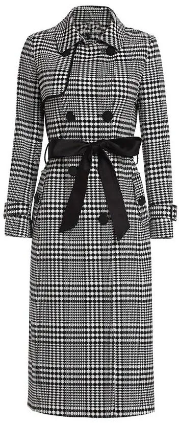 Black & White Trench Coat