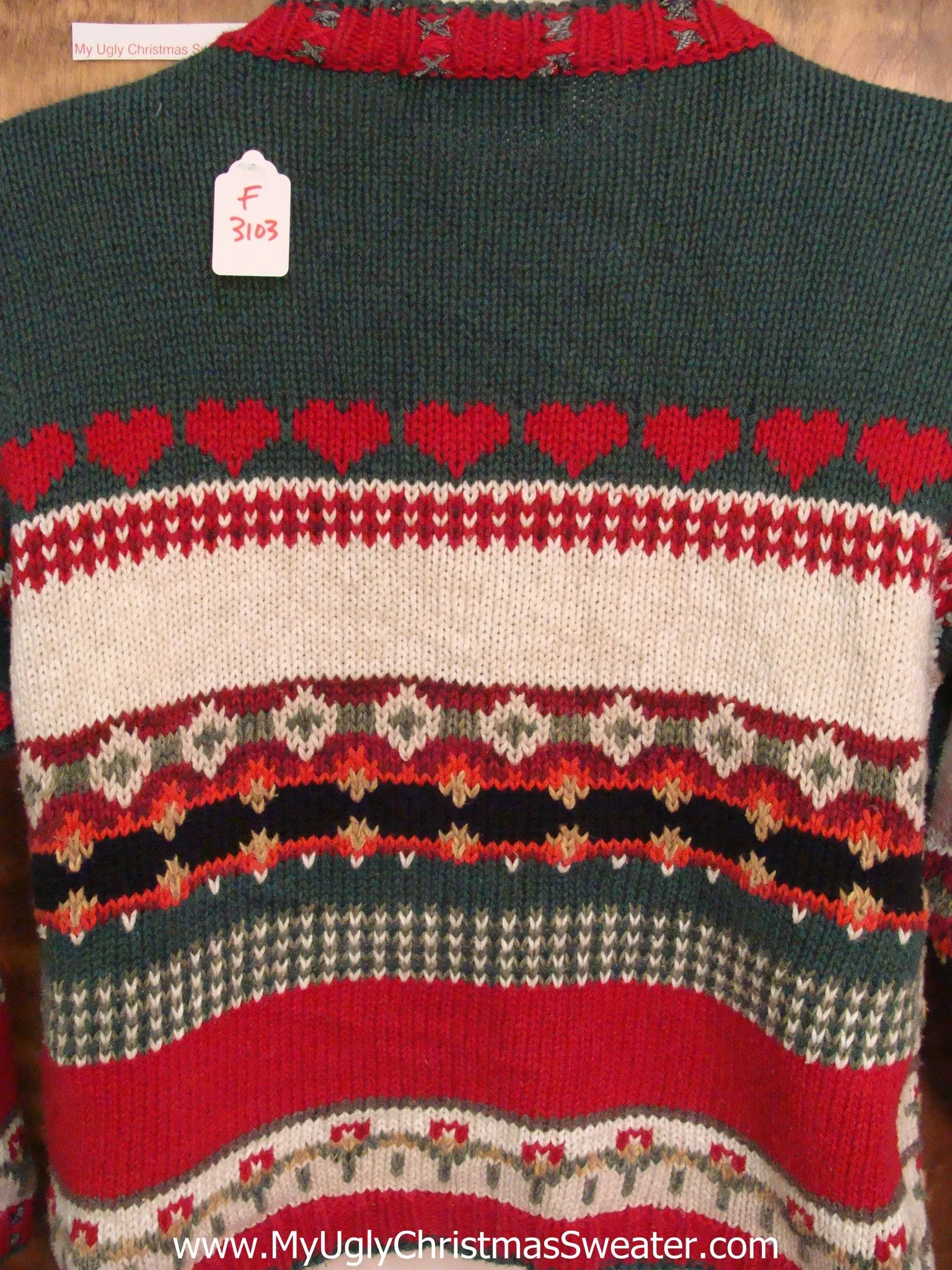 Busy NOEL Red Corny Christmas Sweater