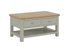 Camden Sage Coffee Table with Drawers