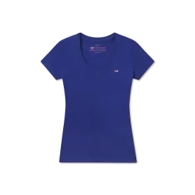 Caroline V-Neck Tee - Cotton