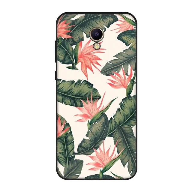 Cat Plants Animals Pattern Soft  Silicone Case For Meizu M5S M5C M6 Silicon TPU Bumper Back Cover Case For Meizu M5 Note M6 Note