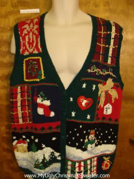 Corny Eye Numbing Christmas Sweater Vest