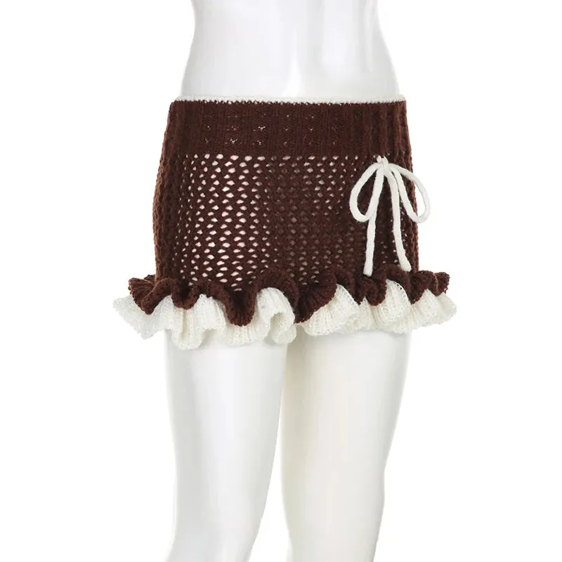 Country Boutique Knit Micro Skirt