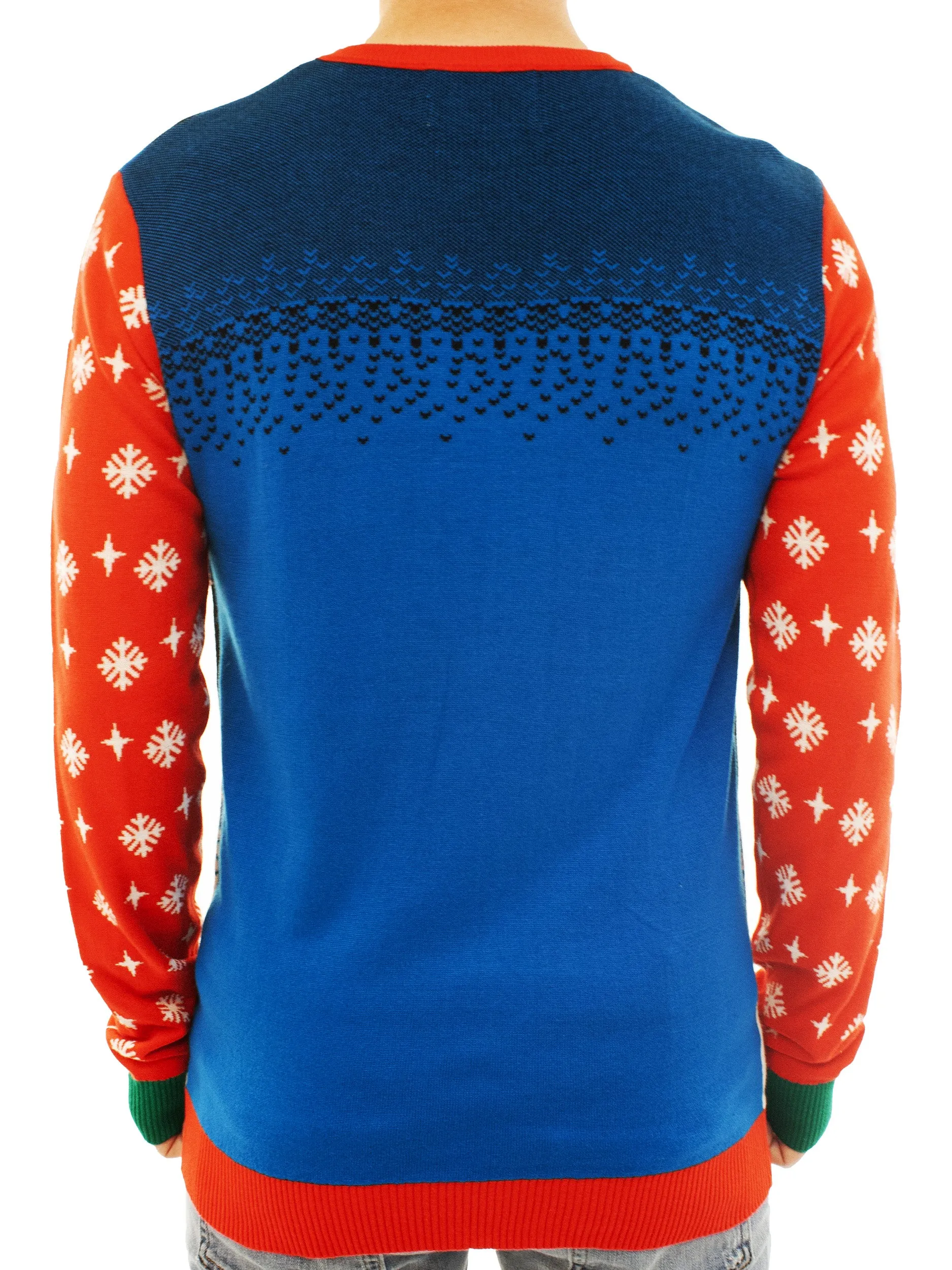 Dinosaur Hanging Star | Ugly Christmas Sweater For Men & Women | Unisex Sizing