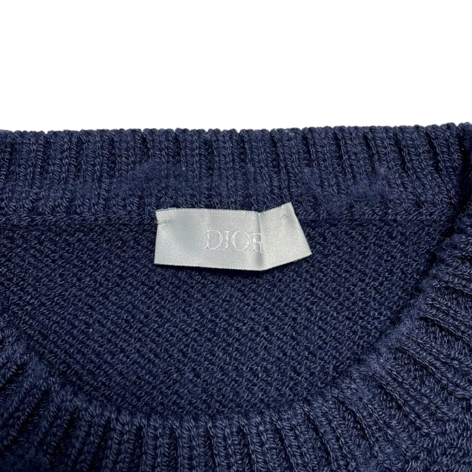 Dior And Shawn Knitted Sweater Navy Blue Pre-Owned