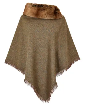 Dubarry Womens Silverfir Tweed Poncho