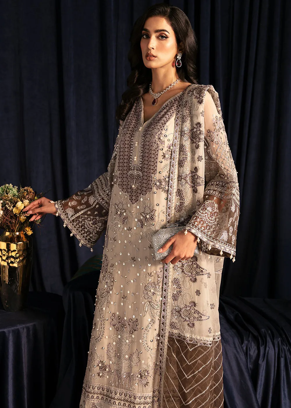 Elanora Embroidered Formals' 24 by Nureh | NEL-46