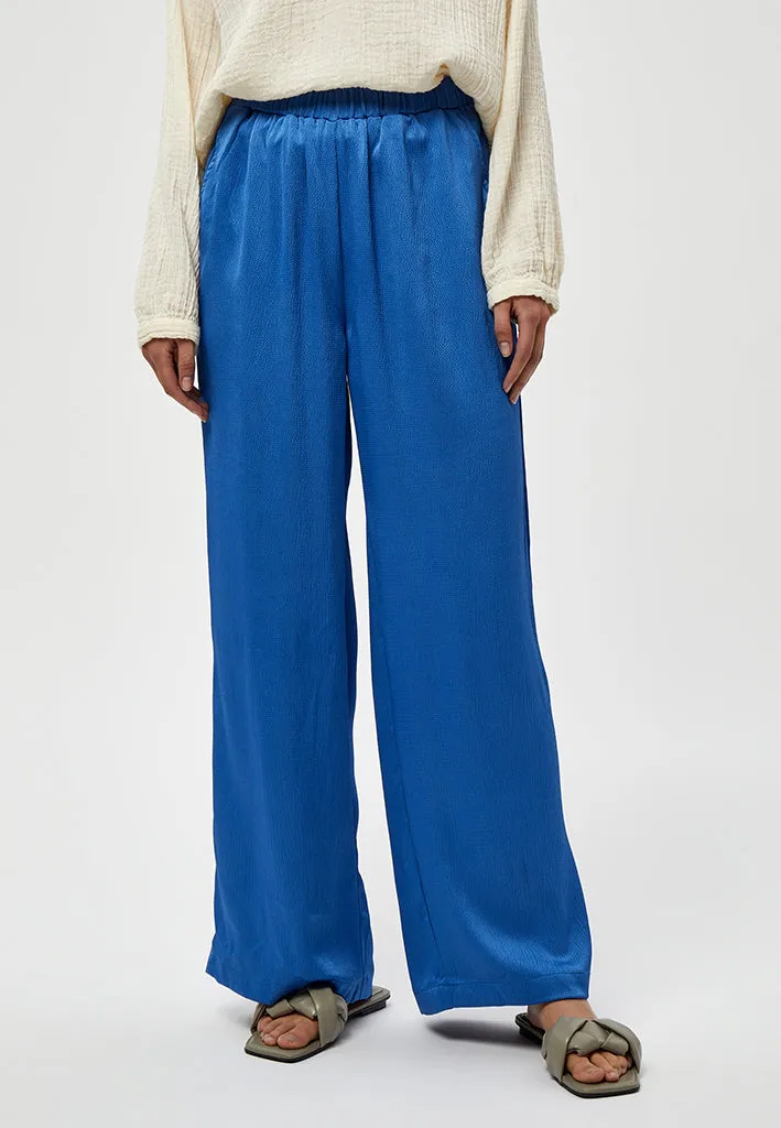 Elotta High Waisted Wide Leg Pant - NEBULAS BLUE