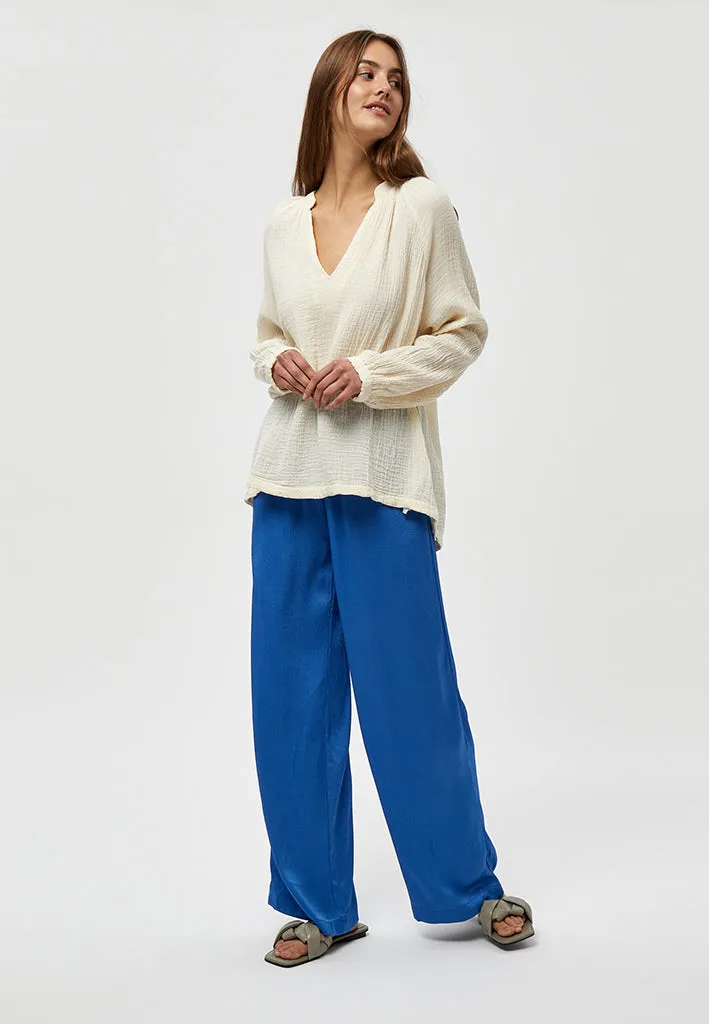 Elotta High Waisted Wide Leg Pant - NEBULAS BLUE