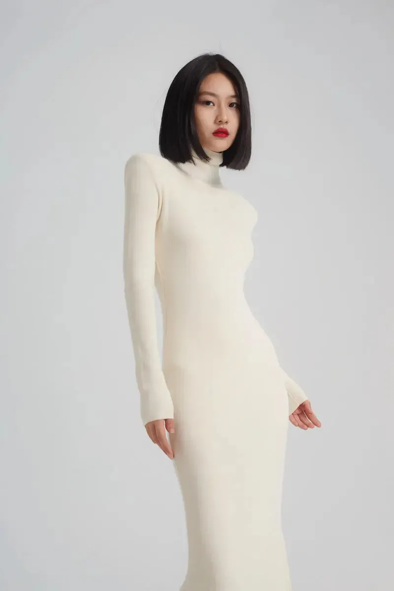 Fishtail Wool Knitted Dress