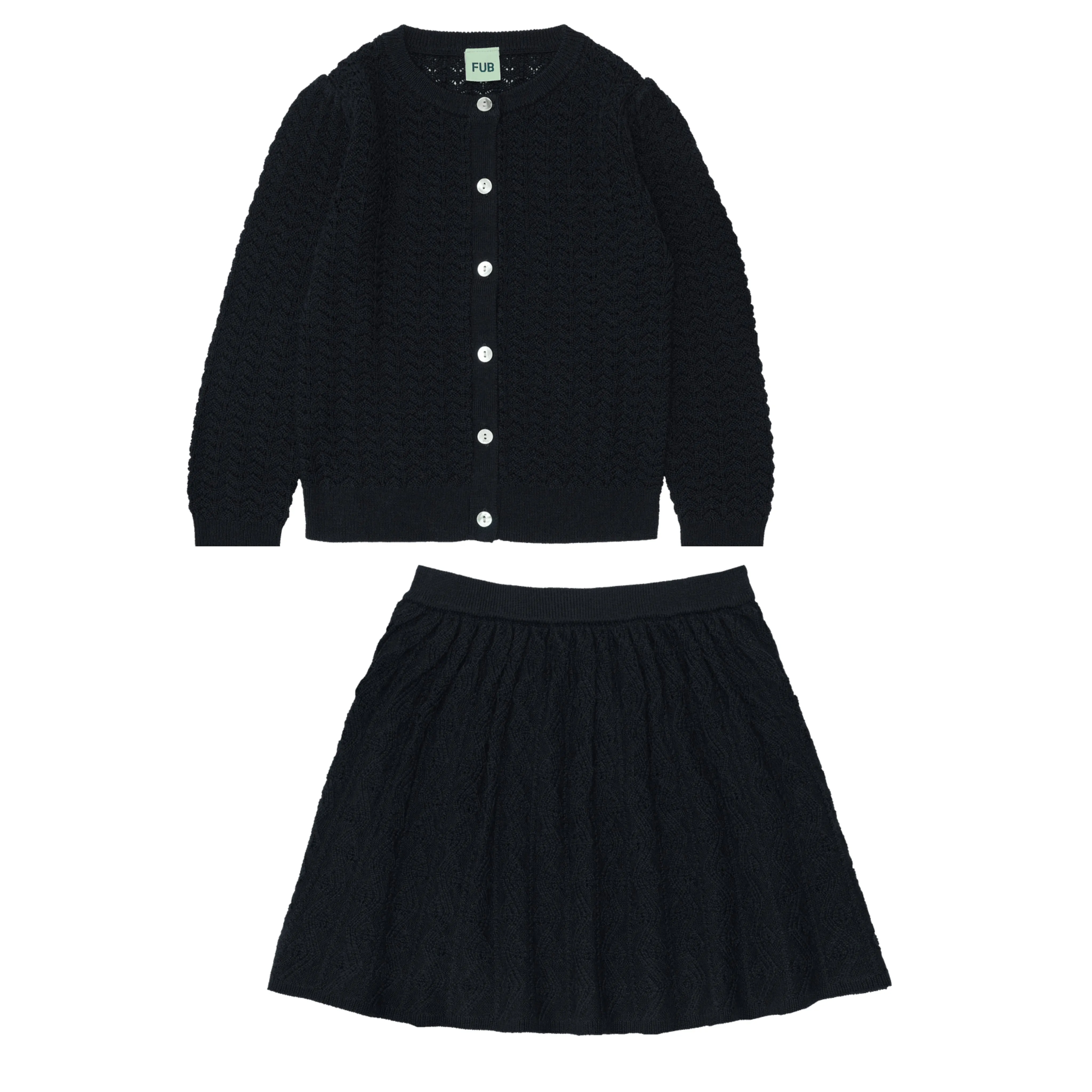 FUB DARK NAVY STRUCTURE SKIRT