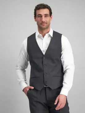 Jacob regular fit waistcoat  - charcoal