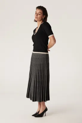 Joelle Knit Skirt - Black