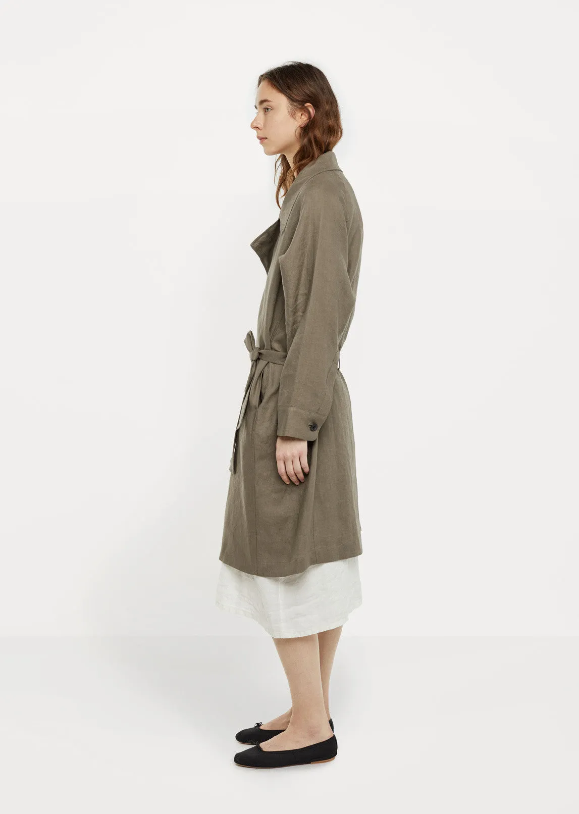 Linen Trench Coat