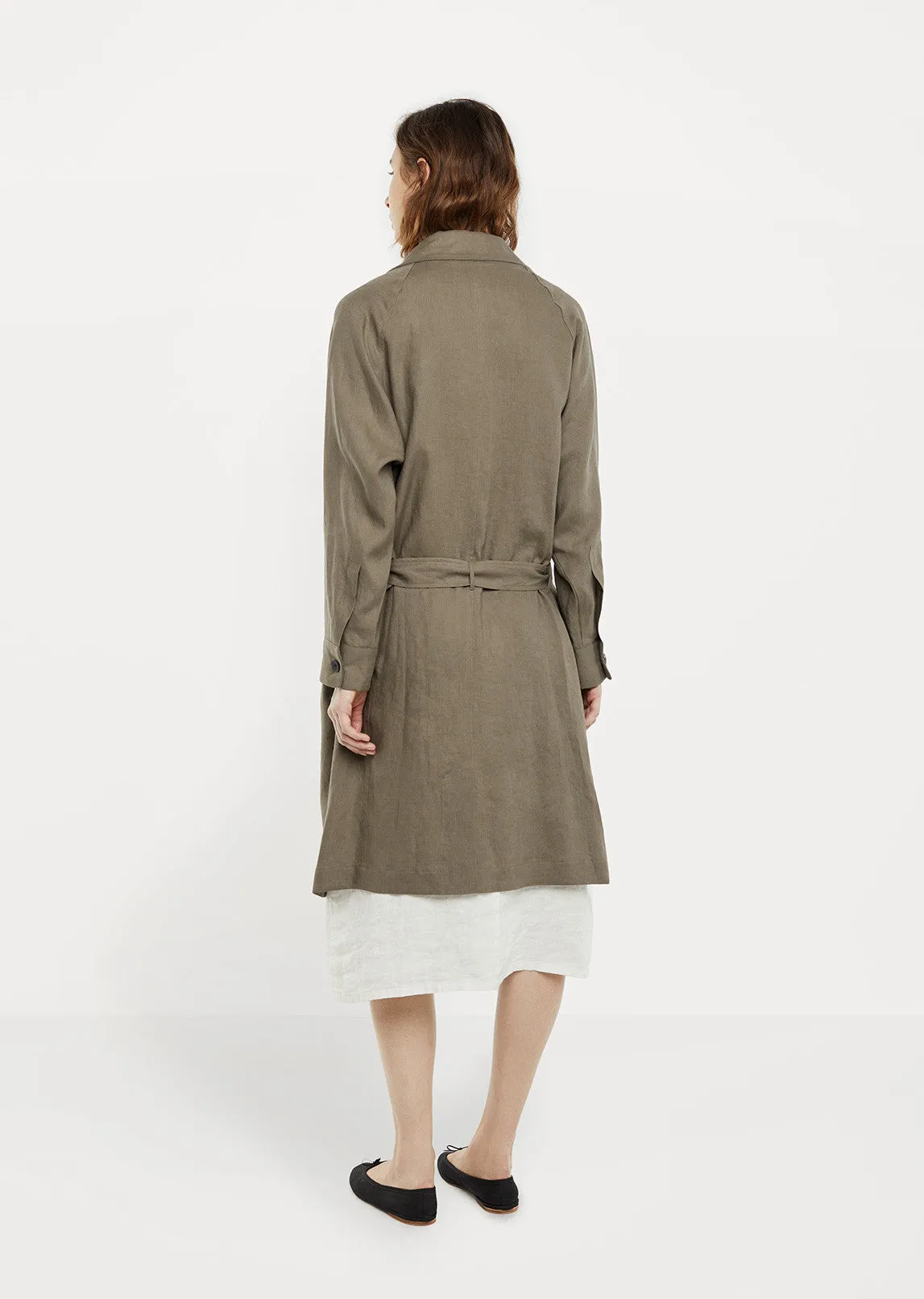 Linen Trench Coat