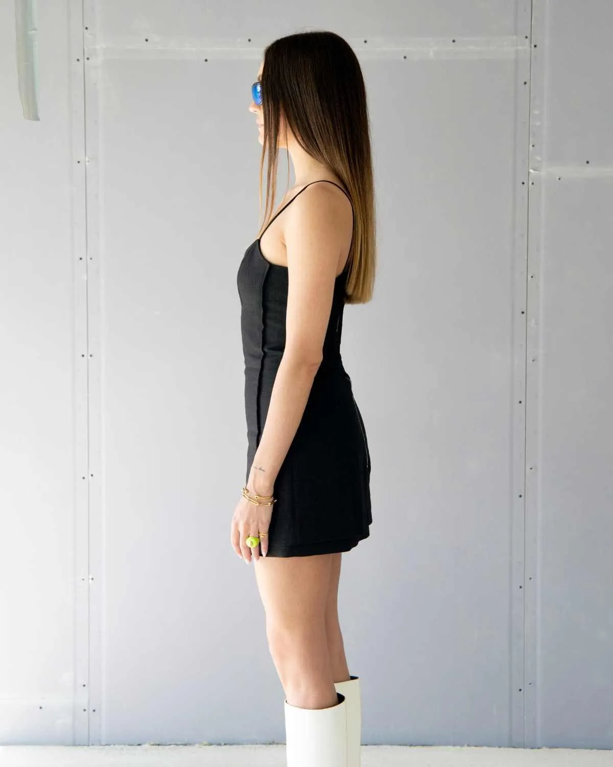 Little Black Dress: Linen mini dress