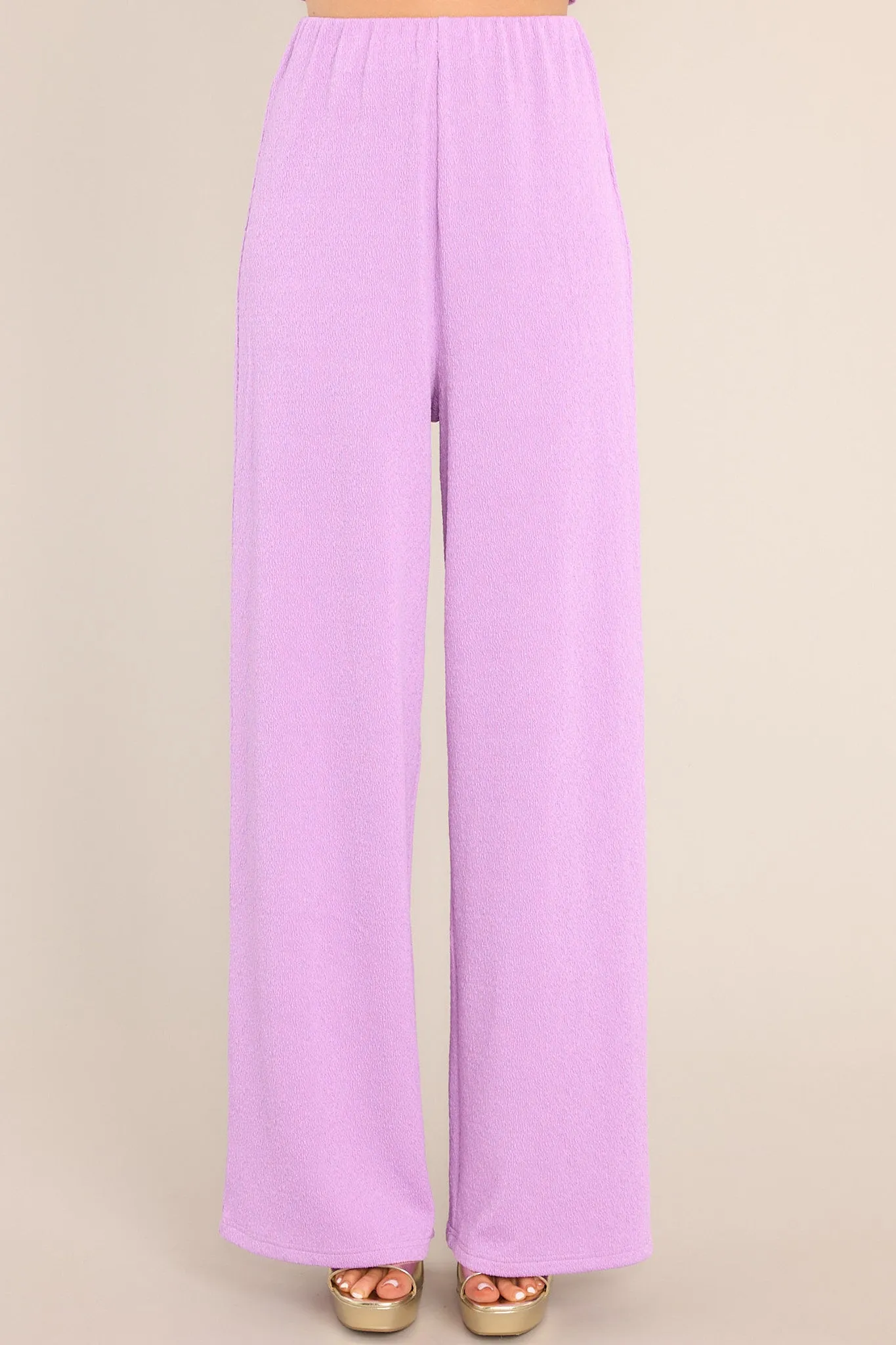 MINKPINK Unity Ring Textured Lilac Pants