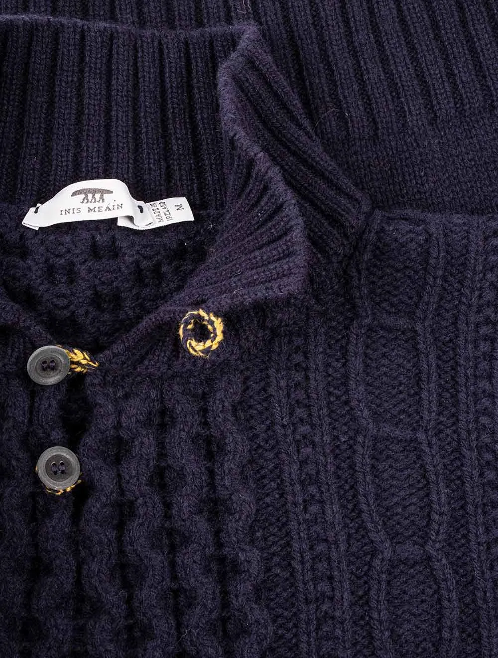 M��irtin Button Up Knitted Sweater Navy