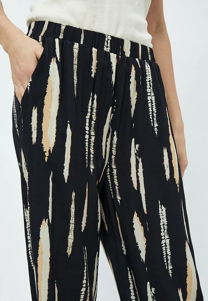 Nalia Elara Pants - Warm Sand Print