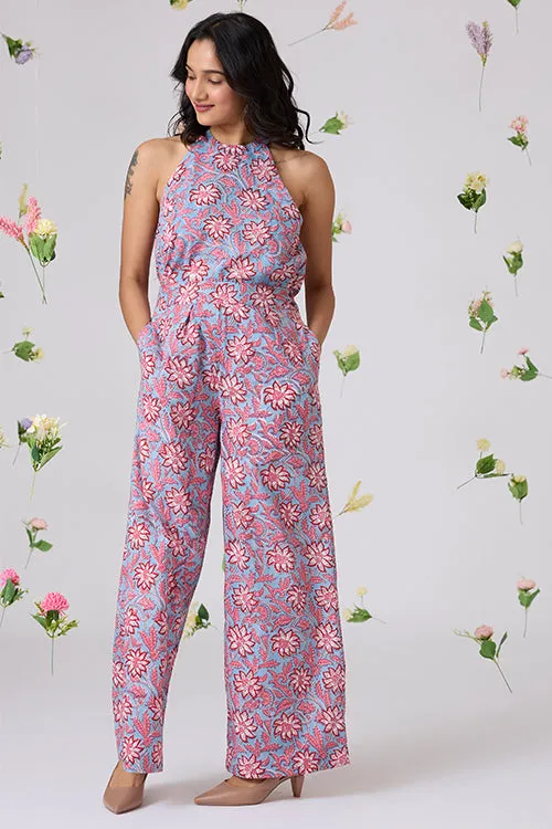 Okhai "Nimble" Handblock Printed Pure Cotton High-Waisted Pants