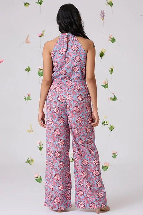 Okhai "Nimble" Handblock Printed Pure Cotton High-Waisted Pants