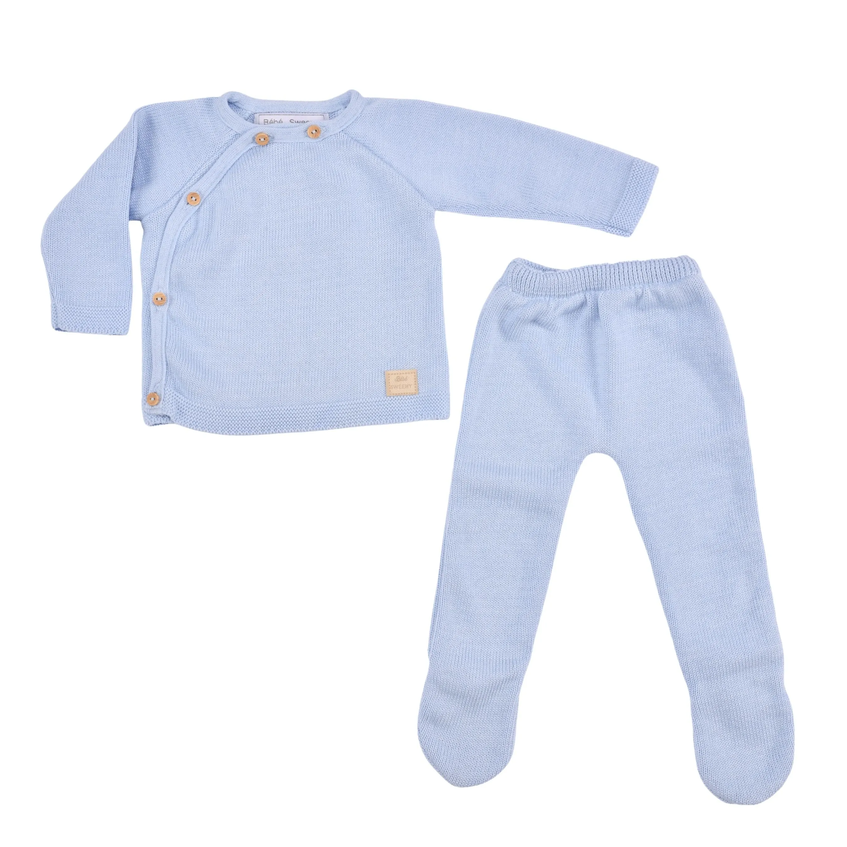 PETIT SWEENY | Boys Blue Organic Cotton Gift Set (6)