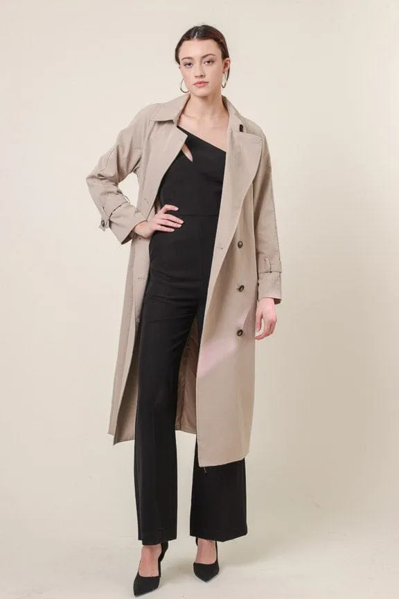 Peyton Trench Coat | Taupe