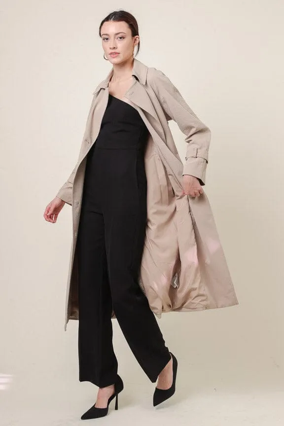 Peyton Trench Coat | Taupe