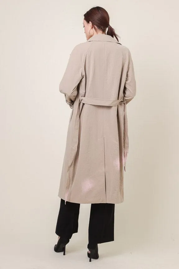 Peyton Trench Coat | Taupe