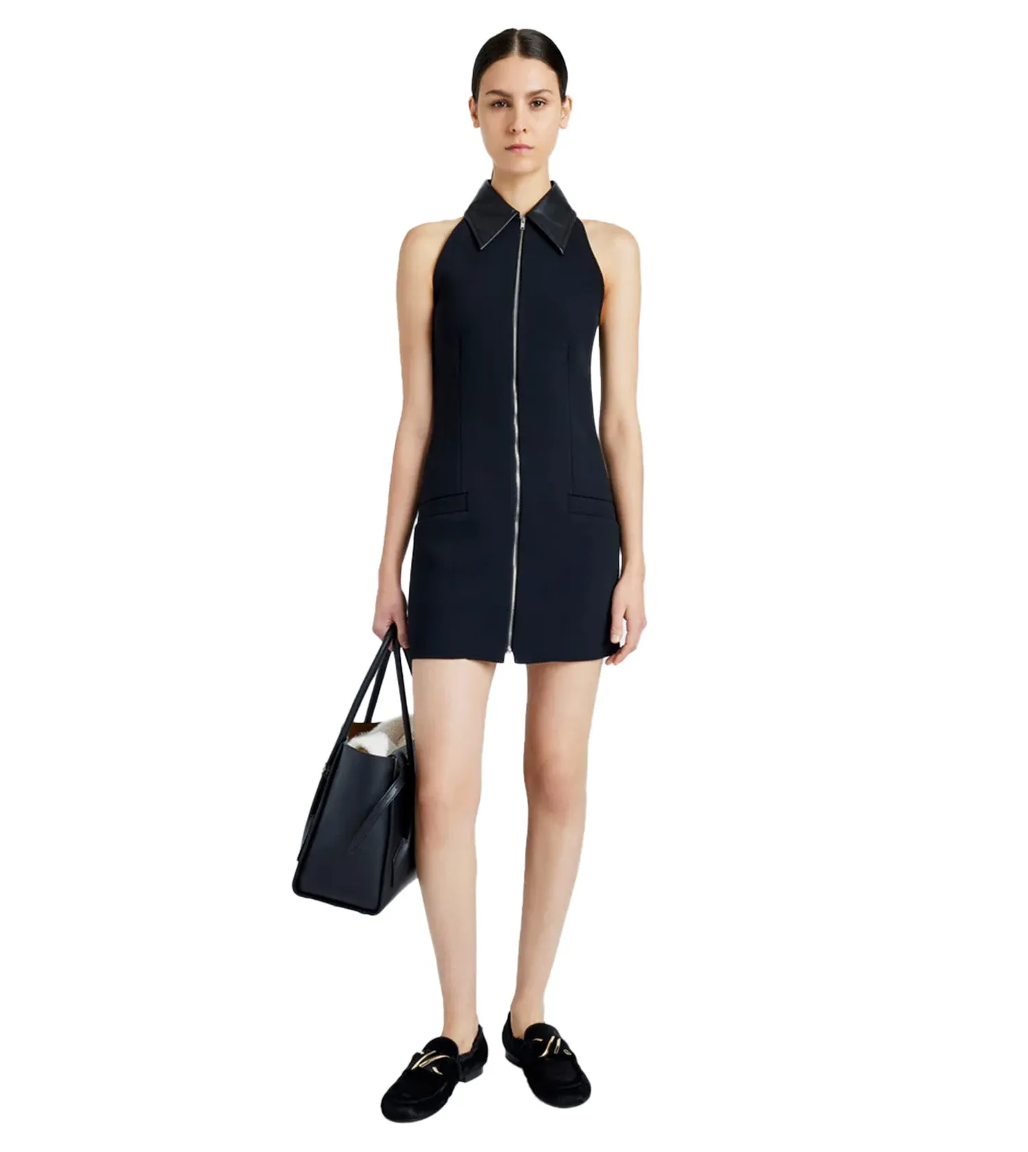 PROENZA SCHOULER Emi Dress in Bi-Stretch Suiting