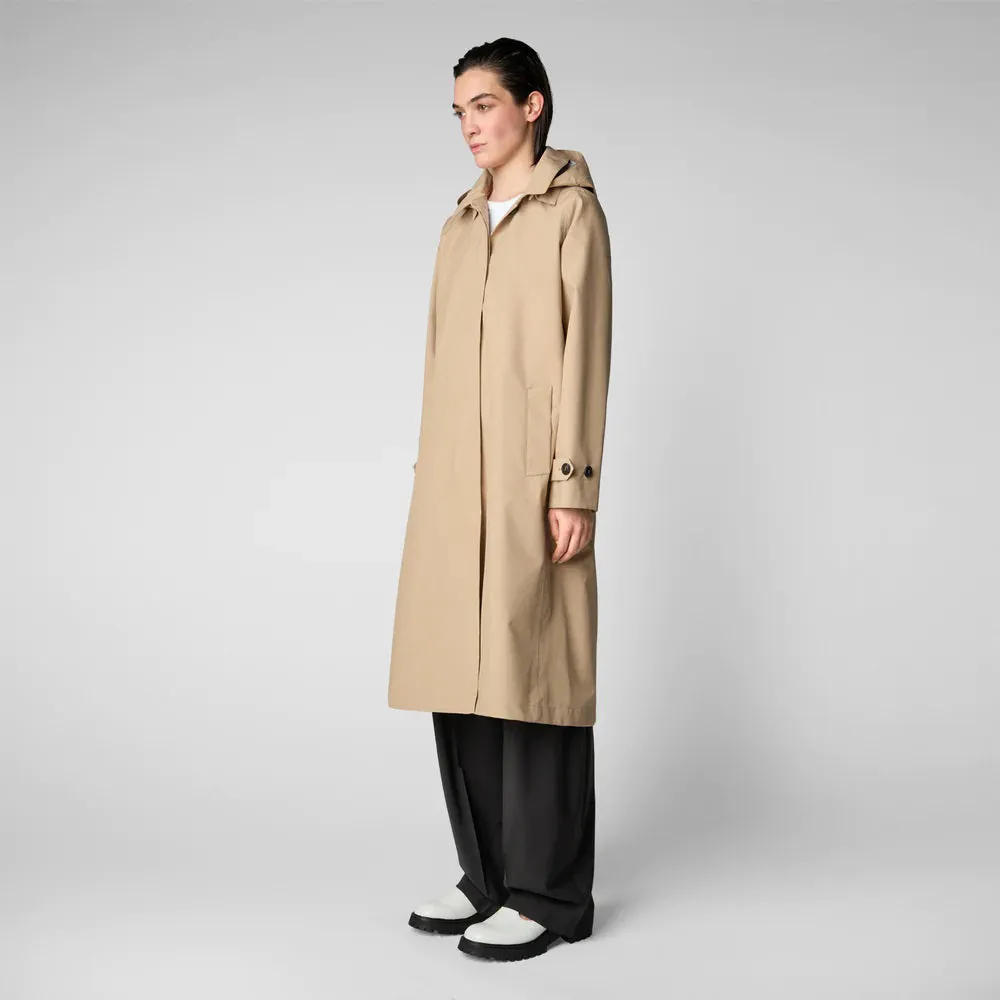 SAVE THE DUCK - ASIA HOODED TRENCH COAT