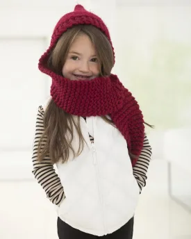 Simple Hooded Scarf (Knit)