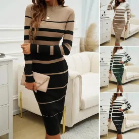 Slim-fit Long Sleeve Dress