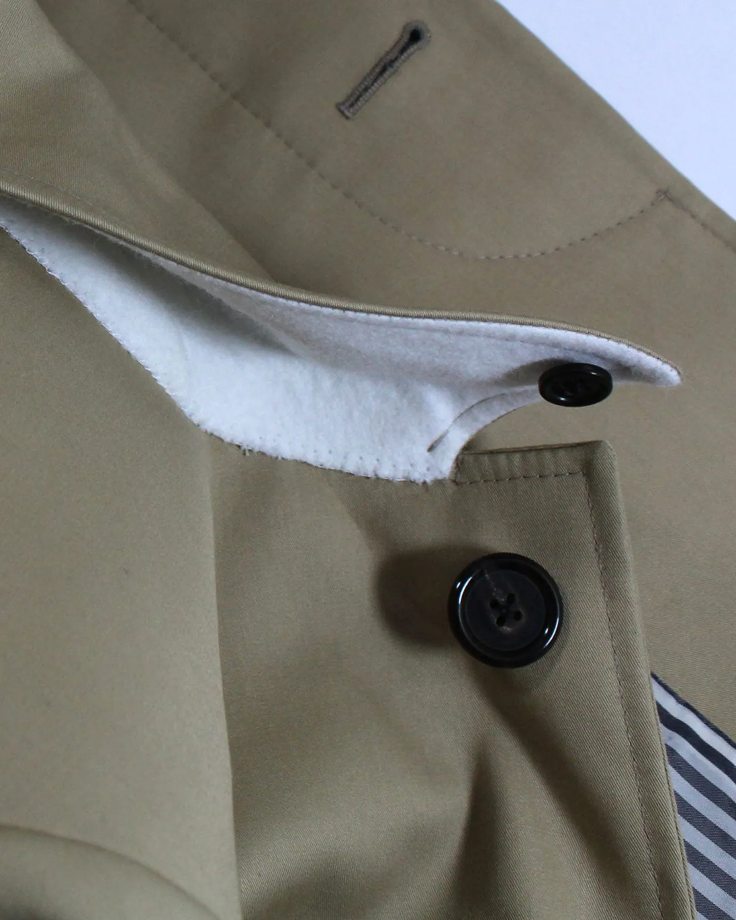 Thom Browne Overcoat Khaki MacKintosh Bal Collar EU 52 - US 42 SALE