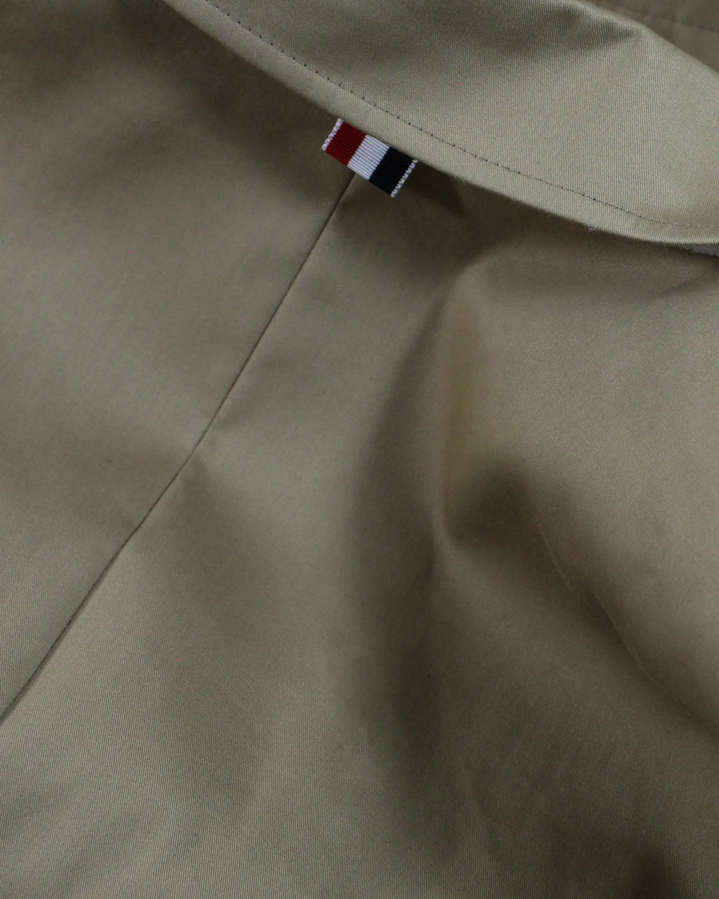 Thom Browne Overcoat Khaki MacKintosh Bal Collar EU 52 - US 42 SALE