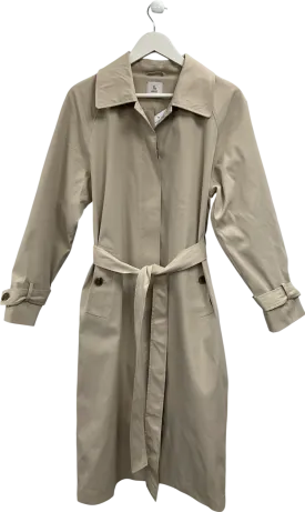 TU Beige Belted Trench Coat UK M