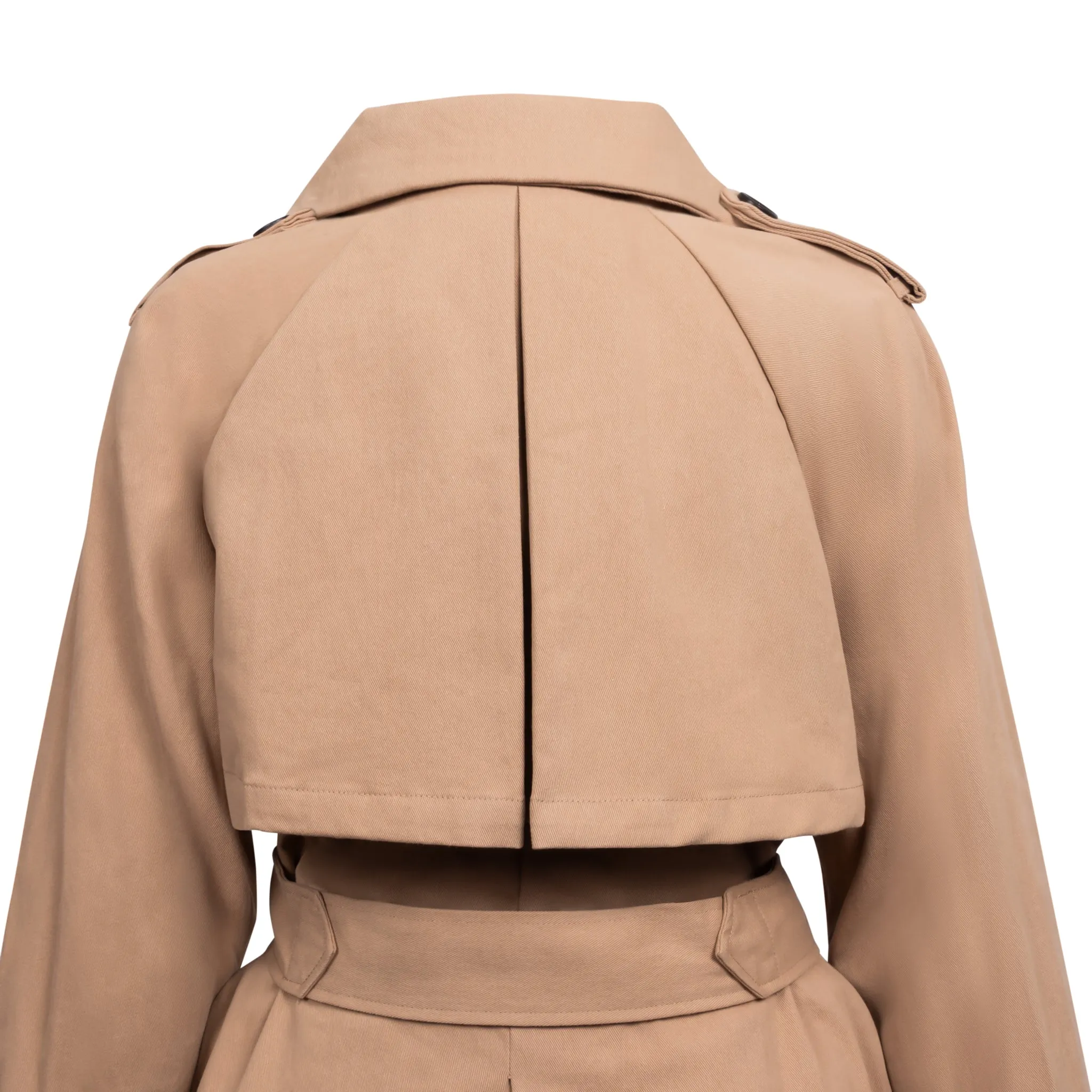 Under The Weather Longline Trench Coat - Khaki