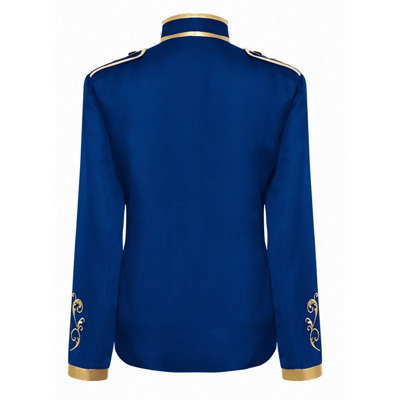 Unisex Fashion Palace Prince Gold Embroidered Jacket Court Uniform Costume