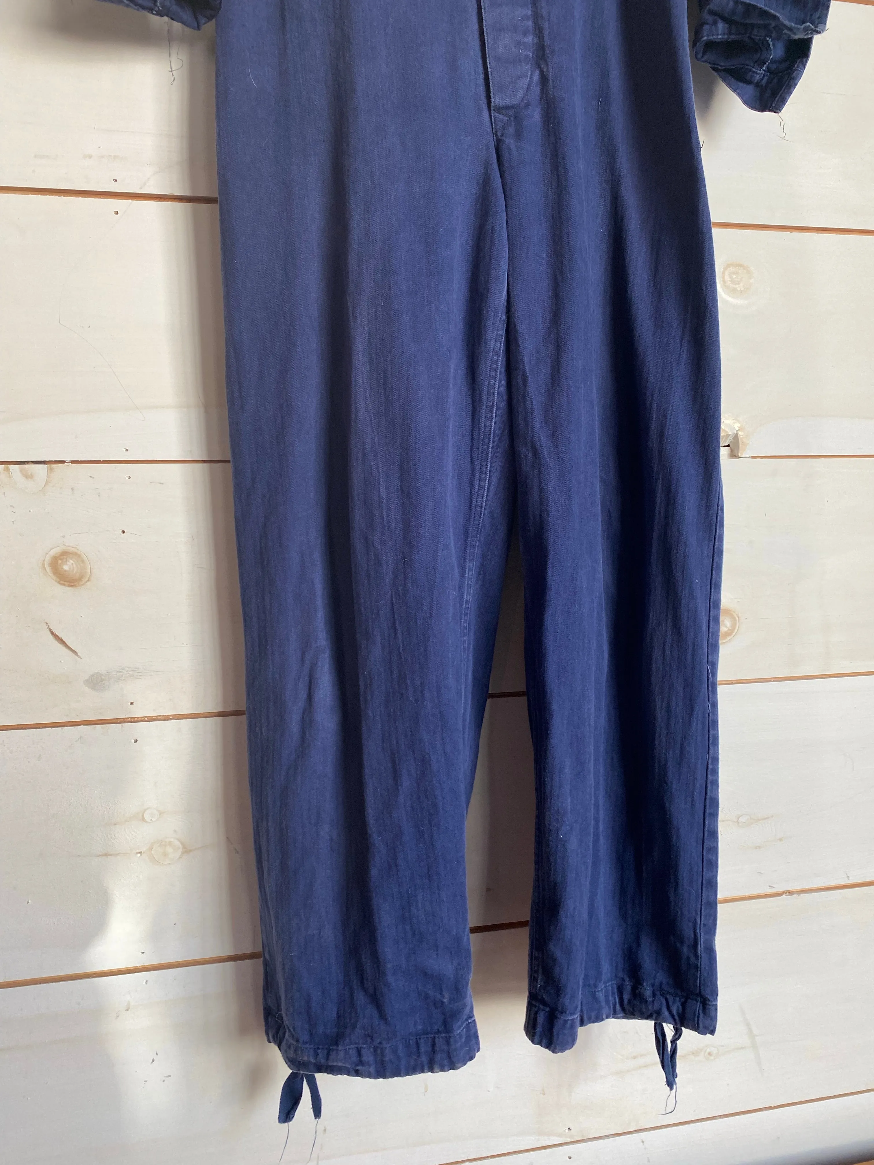 Vintage Indigo Jumpsuit - Dark Blue