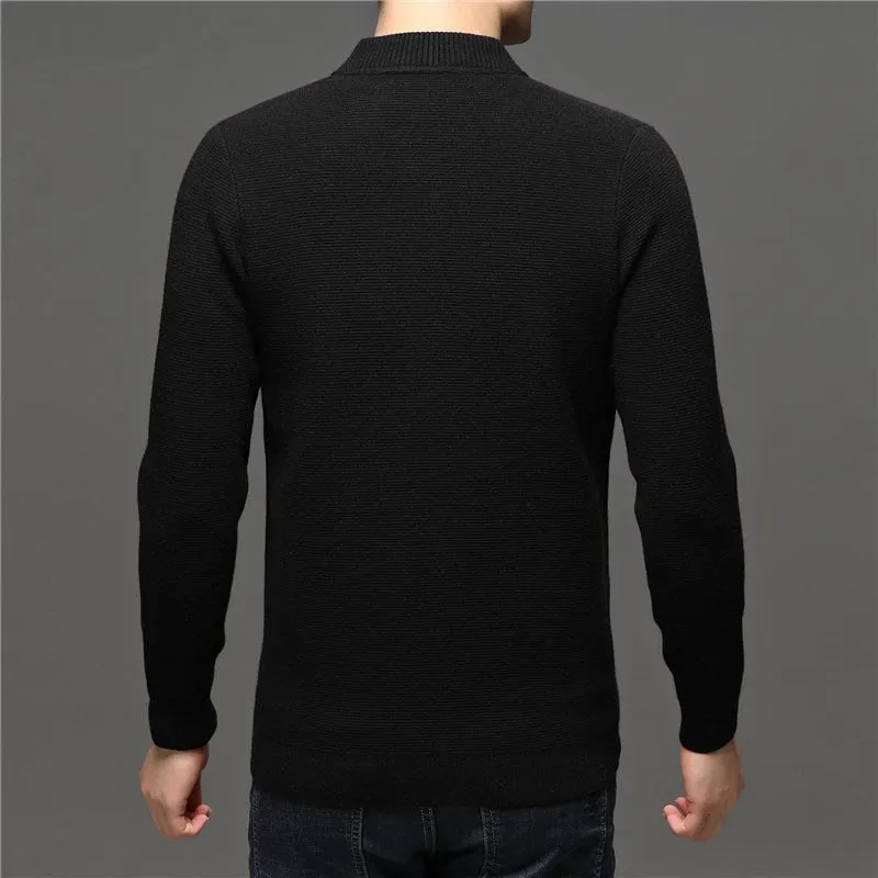 West Louis™ Brand Designer Thin Warm Wool Sweater